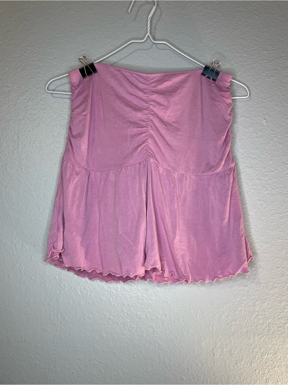 Hollister Pink Mini Skirt with Ruffled Hem